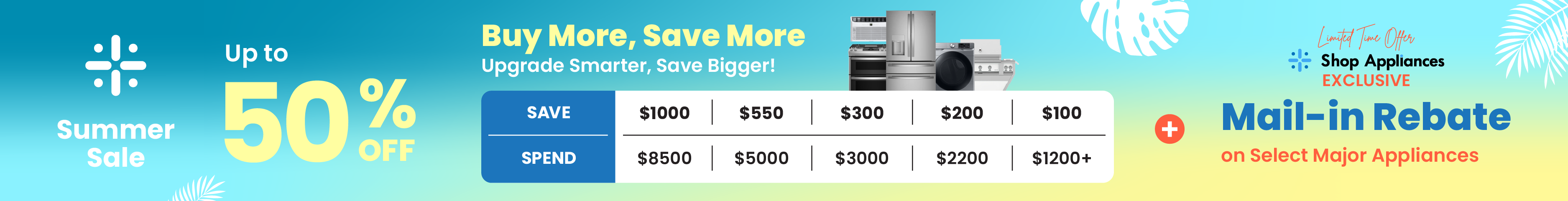Summer Upgrade savings banner